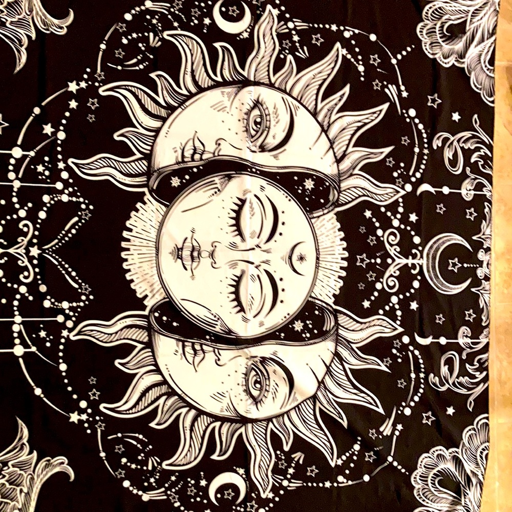 Sun and moon tapestry